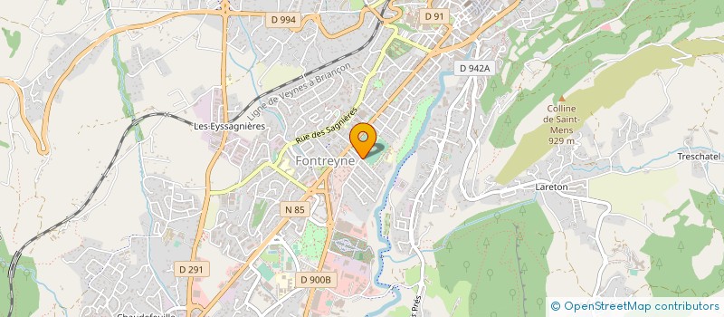 localisation de l'entreprise GAP HAUTES ALPES ATHLETISME à GAP