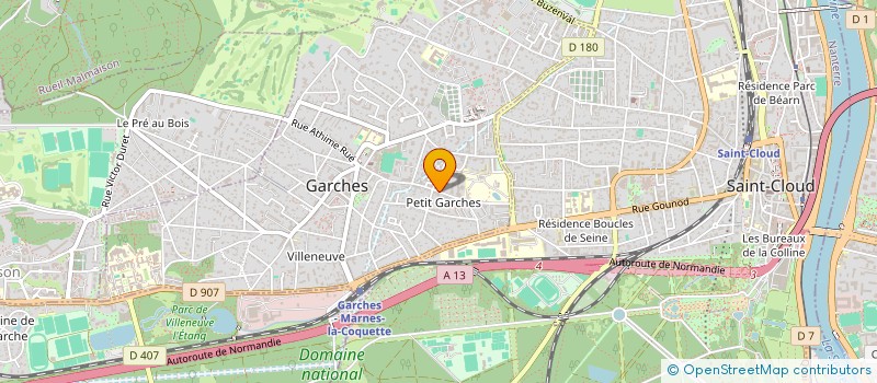 localisation de l'entreprise GAP IMMO à GARCHES