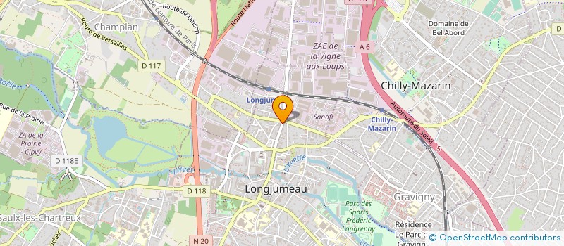 localisation de l'entreprise GAP SARL à LONGJUMEAU
