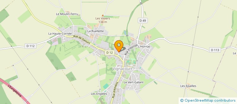 localisation de l'entreprise GAP155  VIGNACOURT