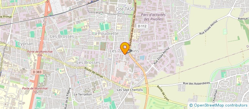 localisation de l'entreprise GAPA à VAULX-EN-VELIN