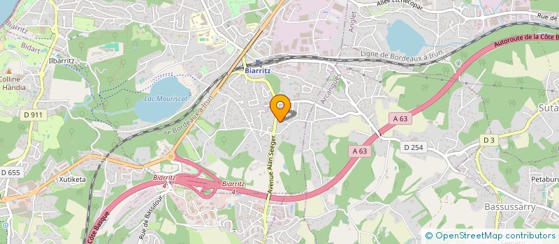 localisation de l'entreprise GAPA  BIARRITZ