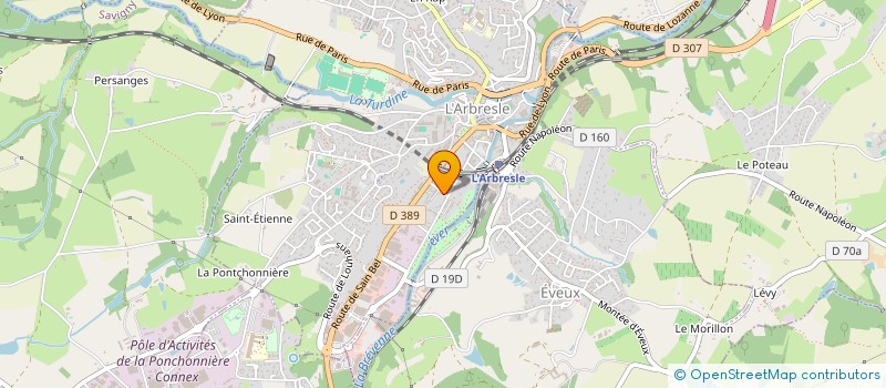 localisation de l'entreprise GAPAGO  L'ARBRESLE