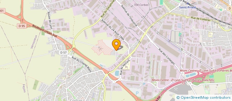 localisation de l'entreprise GAPC - GESTION ANTI-PARASITES ET CONTAMINATION à CORBAS