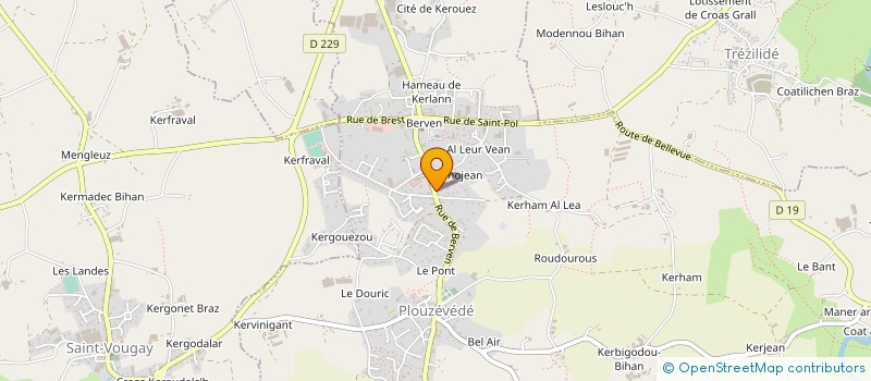 localisation de l'entreprise GAPE  PLOUZEVEDE