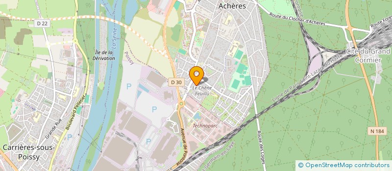 localisation de l'entreprise GAPENSOI  ACHERES