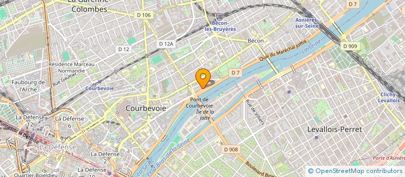 localisation de l'entreprise GAPHIRAS AMBULANCES ASSOCIATION à COURBEVOIE