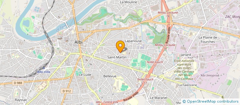 localisation de l'entreprise GAPNEX à ALBI