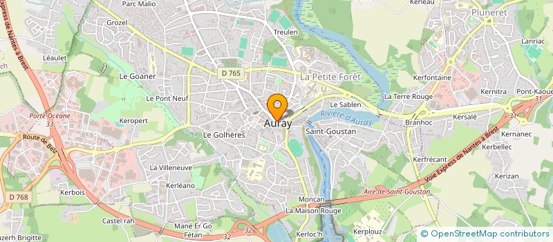 localisation de l'entreprise GAPOTO à AURAY