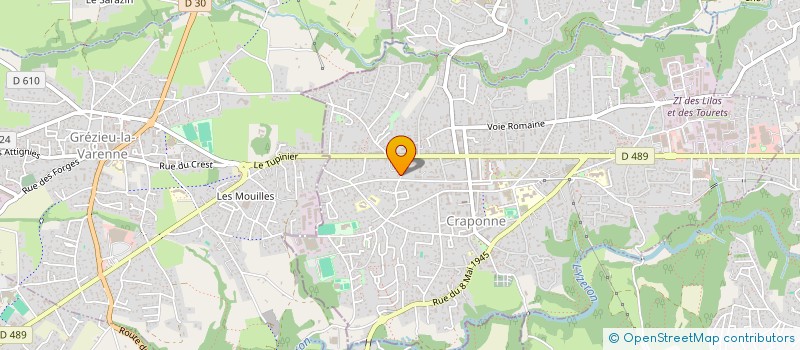 localisation de l'entreprise GAPPART  CRAPONNE