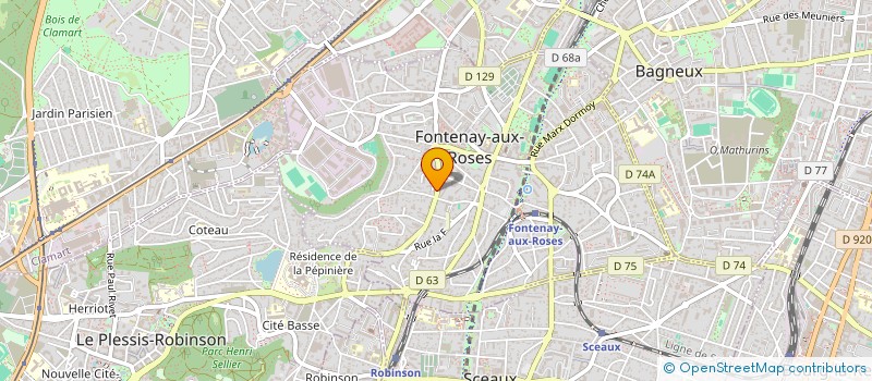 localisation de l'entreprise GAPS à FONTENAY-AUX-ROSES