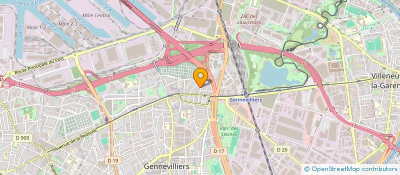localisation de l'entreprise GAR à GENNEVILLIERS