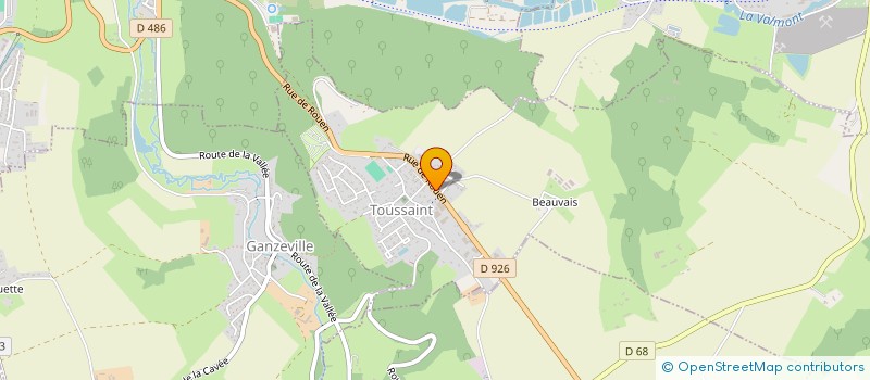 localisation de l'entreprise GAR'EVE  TOUSSAINT