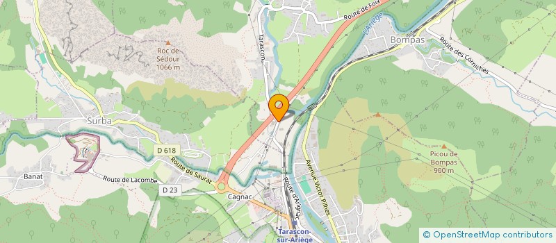 localisation de l'entreprise GAR FER à ARIGNAC