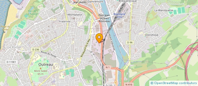 localisation de l'entreprise GAR'OPALE  OUTREAU