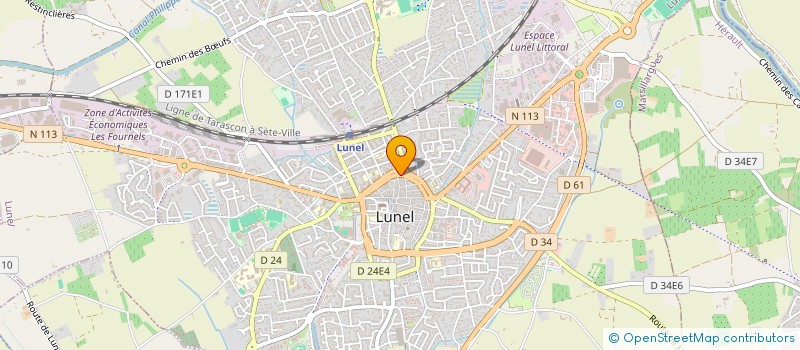 localisation de l'entreprise GARA  LUNEL