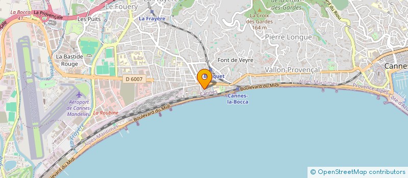 localisation de l'entreprise GARA GARA à CANNES