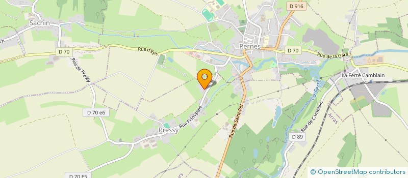 localisation de l'entreprise GARACHE LEJEUNE  AUMERVAL