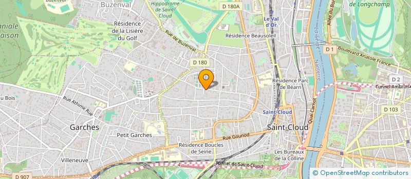 localisation de l'entreprise GARAGE 101 à SAINT-CLOUD