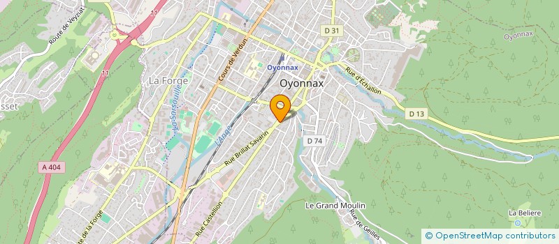 localisation de l'entreprise GARAGE 173 à OYONNAX