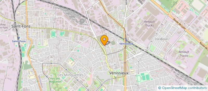 localisation de l'entreprise GARAGE 2000 à VENISSIEUX