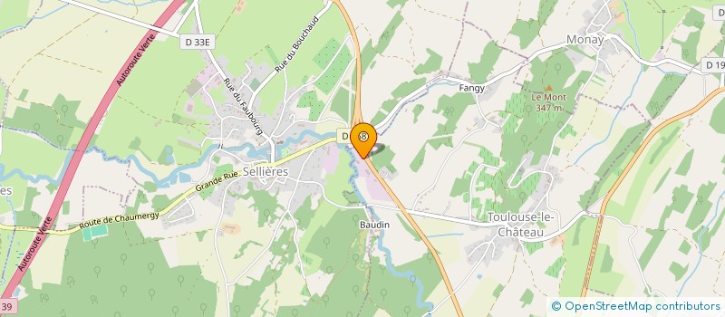 localisation de l'entreprise GARAGE 2B  TOULOUSE-LE-CHATEAU