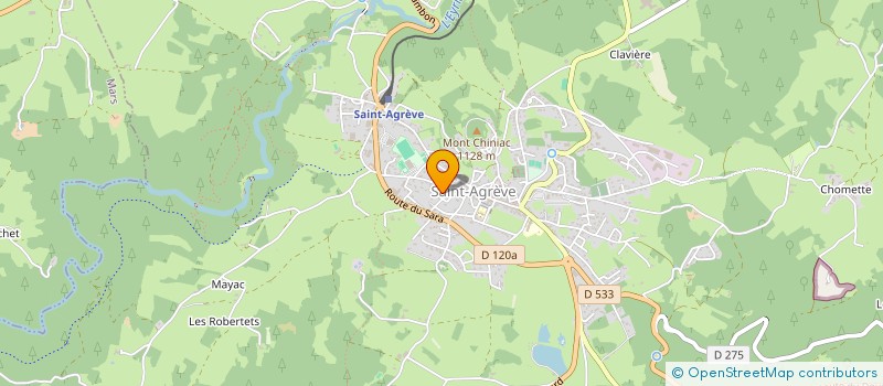 localisation de l'entreprise GARAGE 2F AUTO  SAINT-AGREVE