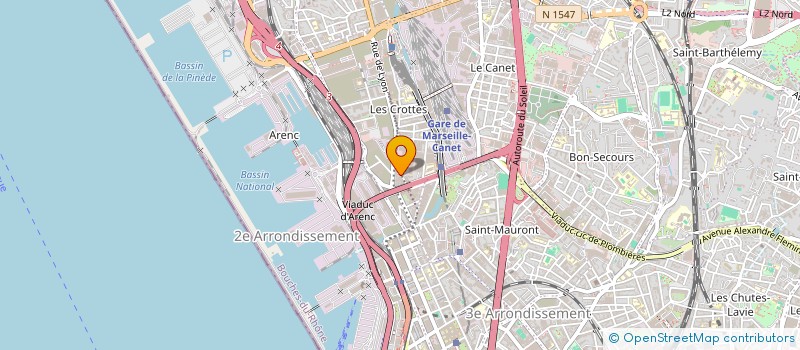 localisation de l'entreprise GARAGE 35 à MARSEILLE