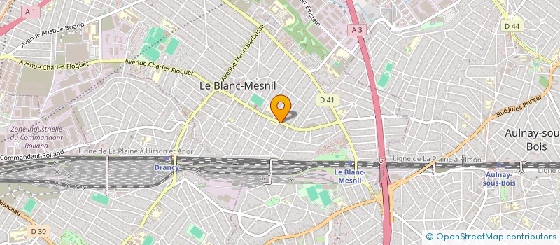 localisation de l'entreprise GARAGE 4 ETOILES à LE BLANC-MESNIL