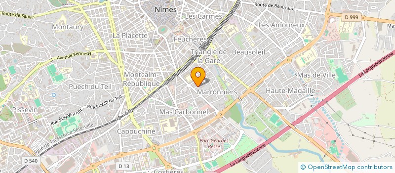 localisation de l'entreprise GARAGE 8.32 EVOLUTION ECOLOGIQUE  NIMES