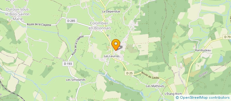 localisation de l'entreprise GARAGE  COLOMBIER-EN-BRIONNAIS