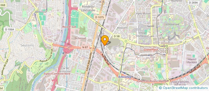 localisation de l'entreprise GARAGE A ALBERTINY ET COMPAGNIE à GRENOBLE