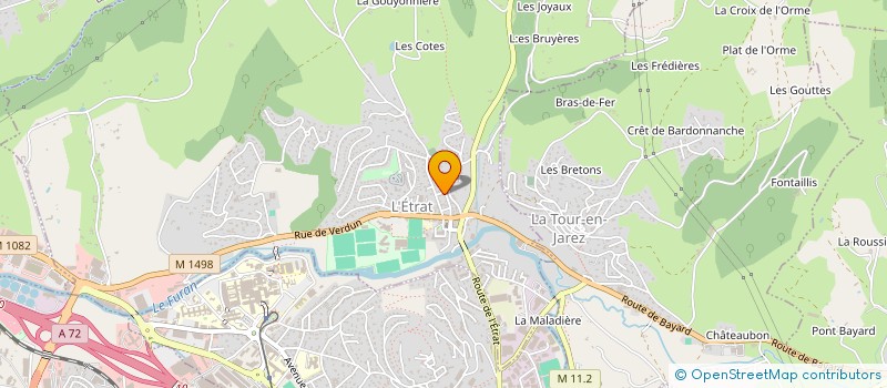 localisation de l'entreprise GARAGE A. CIZERON SARL à L ETRAT