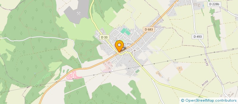 localisation de l'entreprise GARAGE A. DOUTAUX  ARCEY