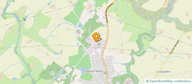 localisation de l'entreprise GARAGE A.MARCHAND à MAUGES-SUR-LOIRE