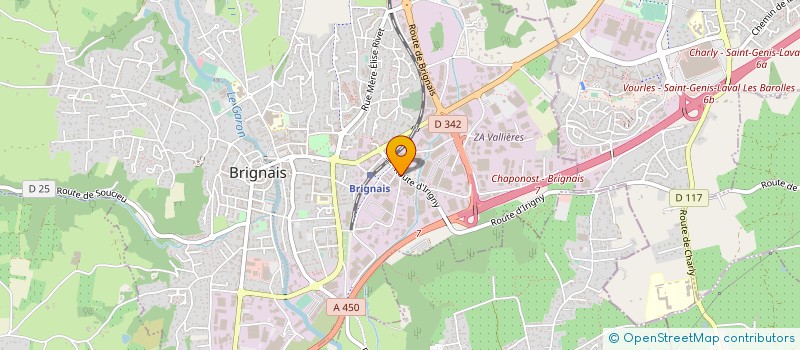 localisation de l'entreprise GARAGE A. ZARAI à BRIGNAIS