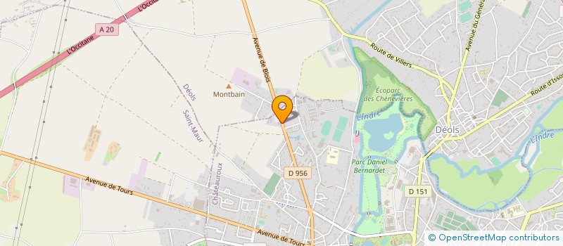 localisation de l'entreprise GARAGE AB-PERF à CHATEAUROUX