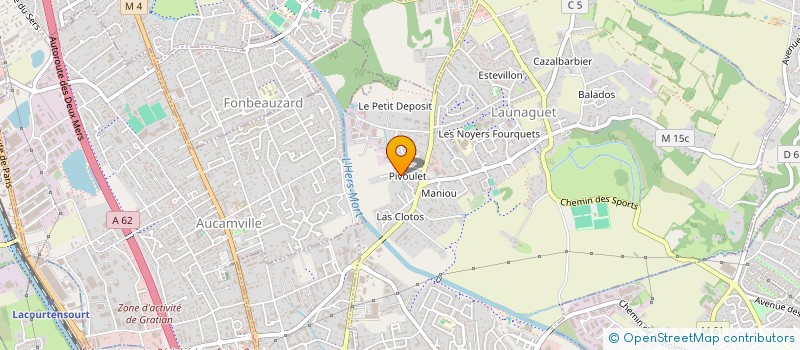localisation de l'entreprise GARAGE ABISSI à LAUNAGUET