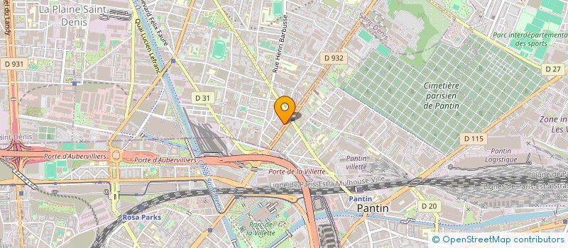 localisation de l'entreprise GARAGE AC à AUBERVILLIERS