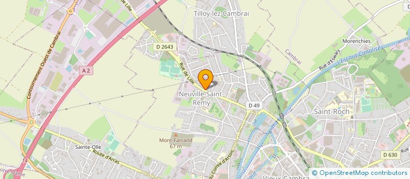 localisation de l'entreprise GARAGE ACIER  NEUVILLE-SAINT-REMY