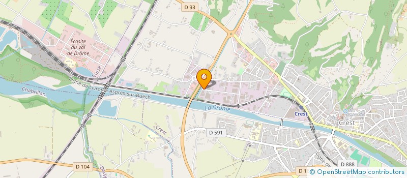 localisation de l'entreprise GARAGE ADV  CREST