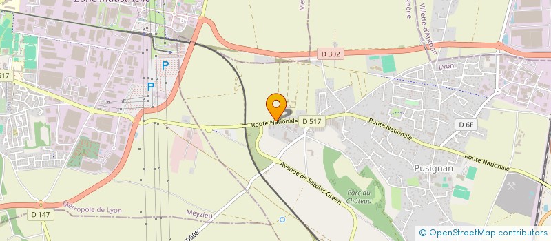 localisation de l'entreprise GARAGE  AGL  PUSIGNAN