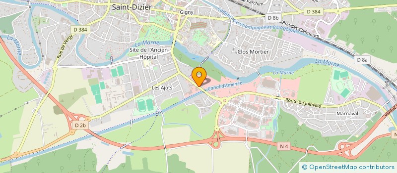 localisation de l'entreprise GARAGE AJOTS à SAINT-DIZIER