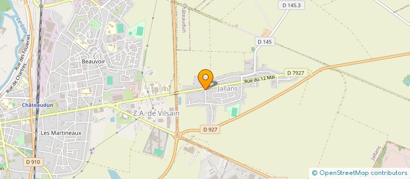 localisation de l'entreprise GARAGE ALAIN HETTE à JALLANS