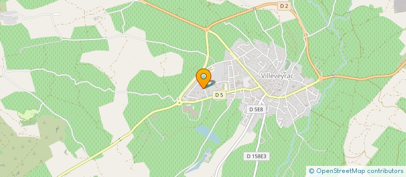 localisation de l'entreprise GARAGE ALEX AGRI  VILLEVEYRAC