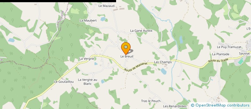 localisation de l'entreprise GARAGE ALOZY à MEILHARDS
