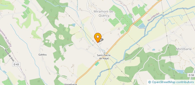 localisation de l'entreprise GARAGE ALTERNATIF ET ZONE LOCALE D'ECONOMIE SOLIDAIRE  MIRAMONT-DE-QUERCY