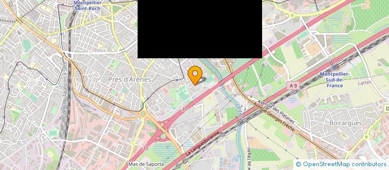 localisation de l'entreprise GARAGE AMG à MONTPELLIER