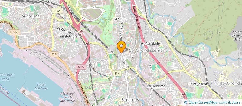 localisation de l'entreprise GARAGE AMIN AUTO à MARSEILLE