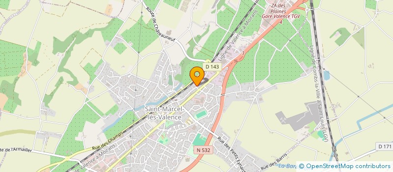localisation de l'entreprise GARAGE ANDRE BARD  SAINT-MARCEL-LES-VALENCE